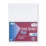 Tops Section Pads, 5 Squares, Quadrille Rule, Letter Size (8.5 x 11), White, 50 Sheets per Pad (35051)