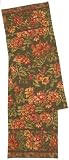 April Cornell Flower Market Olive Table Runner