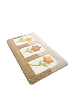 Pandora Set Alfombra de Baño 3 Uds. Anjelik Beige 60 x 100 cm + 50 x 60 cm + 47 x 50 cm