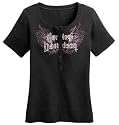 Harley-Davidson® Women's Short-sleeve Knit Henley-LIMITED EDITION. Five-button placket. Embroidery. 96206-09VW-Black; 96205-09VW-Angora
