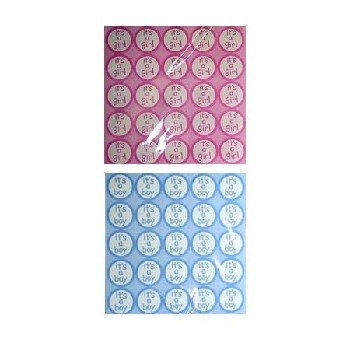 250 It's A Boy Baby Shower Labels, Thank You Card Seals
