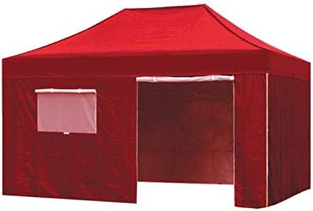 Eurmax basic easy pop up canopy red with walls