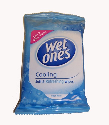 Wet Ones Cooling Wipes x 12