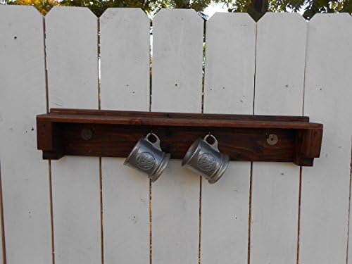 Pallet Mug Holder - Red Oak Stain