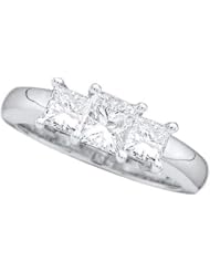 1.50CTW DIAMOND PRINCESS 3 STONE (EXCE) RING