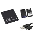 eForCity New 1500mAh Lithium Standard Battery + Battery Desktop Charger Mount + High Speed USB Data Sync & Charging Cable Compatible with Samsung� Galaxy S i9000