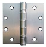 Review Bolton  / BOLTON 144 Pieces Of 4.5inch x 4.5inch x 3.4mm Satin Chrome Finish Steel Door Hinge in Satin Chrome Finish