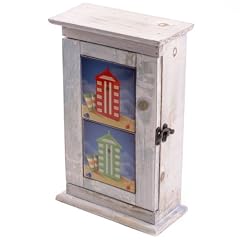 Ceramic Tile Key Cupboard - Bright Beach Huts