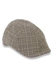 Checked Flat Cap