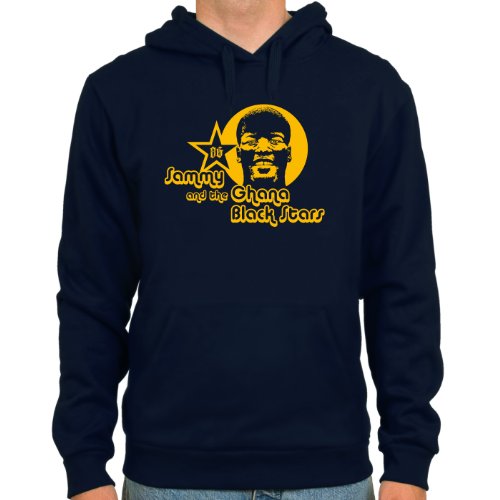 Kapuzensweater Sammy Kuffour ::: Farbe: navy ::: Größen: M-XL ::: Fußball-Kult