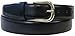 The Vegan Collection Garrison Black Pleather Gold Buckle Belt, Medium