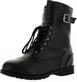 West Blvd Womens Lagos Combat Boots