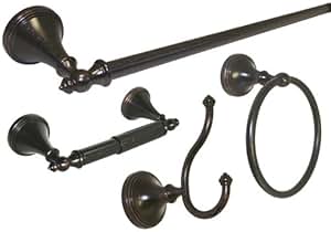 Amazon.com: Dark Oil Rubbed Bronze Bathroom Accessories 4 ...
