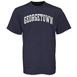 Georgetown Hoyas Navy Blue Vertical Arch T-shirt