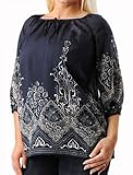 A Pea in the Pod Collection: Elbow Sleeve Paisley Print Maternity Blouse
