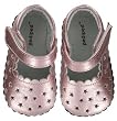 Pediped Zoe Baby / Toddler Shoes Metallic Pink Mary Janes
