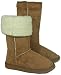 Garage Shoes - Fug - Women's Flat Boot - Chestnut Faux Suede Size 7 UK