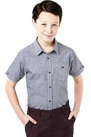 Autograph Pure Cotton Geometric Print Shirt