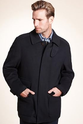 Blue Harbour Wool Rich Zip Through Coat