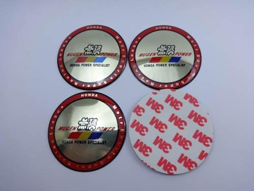 Mugen Power Honda Power Wheel Center Cap Hub Emblem Car - Set Of 4 Pcs