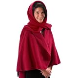 Janska Hooded Scarf, Cherry Red