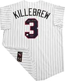 Harmon Killebrew Minnesota Twins Autographed Throwback Pinstripe Cooperstown Collection Jersey with HOF 84 Inscription