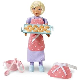 Caring Corners Baking Cookies Mommy Doll Figure Set