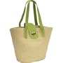 Straw Studios Becca Wheatstraw Double Handle Bag (Lime)
