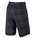 Nike Mens Flat Front Plaid Golf Shorts (34, Grey)