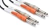 Hosa Cable CPP202 Dual 1/4 Inch To Dual 1/4 Inch Cable - 6.5 Foot