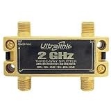 Ultralink PLATINUM Series Videophile Pro 3 GHz 3-Way Signal Splitter - Antenna splitter - F connector (F) - F connector (F)