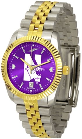 Northwestern Wildcats NWU NCAA Mens 23Kt Executive Watch