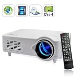 MediaMax Pro LED Multimedia Projector DVB-T HDMI VGA AV Home Theatre 1080P