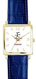 Heaven - Chinese Symbol - WATCHBUDDY® DELUXE GOLD TONE SQUARE CASE WATCH - Blue Strap - Large Size (Men's or Jumbo Women's Size)