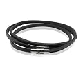 Bliss Republic Unisex-Armband Leder schwarz 60 cm 60160109