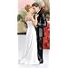 Caucasian Couple Figurine Wedding Cake Top