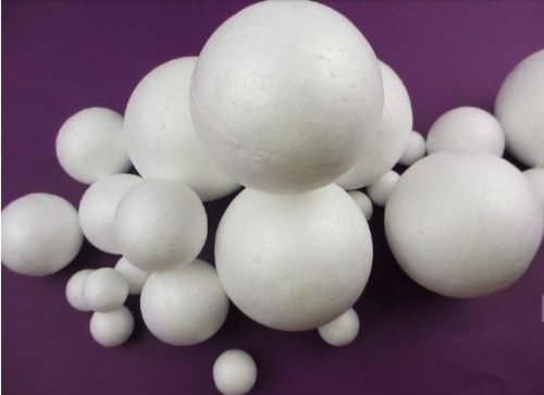 24pcs 3/5/8cm Floracraft Styrofoam Balls, White, 1/2/3-Inch Assorted