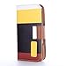 ATC Masione(TM) Apple iPhone 4/4S Credit Card Hard Shell Case Stand with Silicone Core + Screen Protector & Stylus (Wallet case Yellow+Black+Brown)