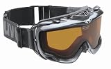 UVEX Orbit Optic Electric Over-the-Glasses Ski Goggles,Black Frame with Double Vario Lens