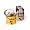 Yellow with Black Trim