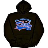 Mens Hooded Sweatshirt : ALL AMERICAN DAD