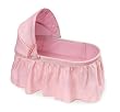 Badger Basket 00363 Folding Doll Cradle With Pink Gingham Fabric