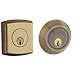 Baldwin 8286.050 Satin Brass & Black Double Cylinder Soho Deadbolt
