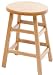 Diversified Woodcraft 5018K Oak Wood Stool with Square Post Legs, 14