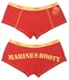 Women's Red Marines Booty Shorts