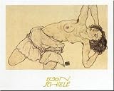 Knielende Halfnaakte by Egon Schiele Fine Art Print / Poster 18.50 x 11.75 in.
