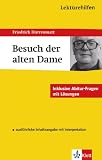 Lekt&uuml;rehilfen Friedrich D&uuml;rrenmatt "Der Besuch der alten Dame" - Johannes Wahl