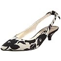 AK Anne Klein Women's Pipa2 Kitten Heel Slingback With Bow