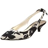 AK Anne Klein Women's Pipa2 Kitten Heel Slingback With Bow