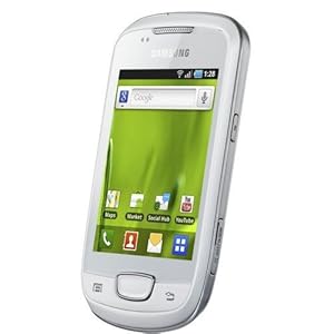 Unlocked Samsung S5570 Galaxy Mini Touchscreen, Wi-Fi, 3G, Android International Smart Phone in Chic White